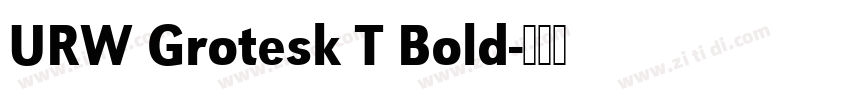 URW Grotesk T Bold字体转换